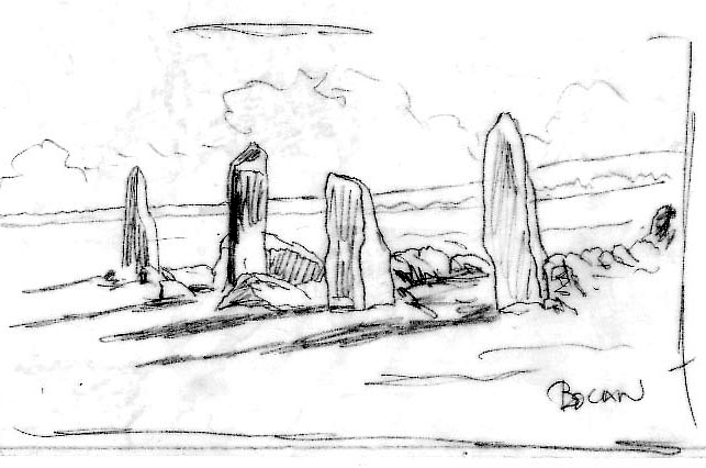 Bocan stone circle, Culdaff, Inishowen by John Quigley